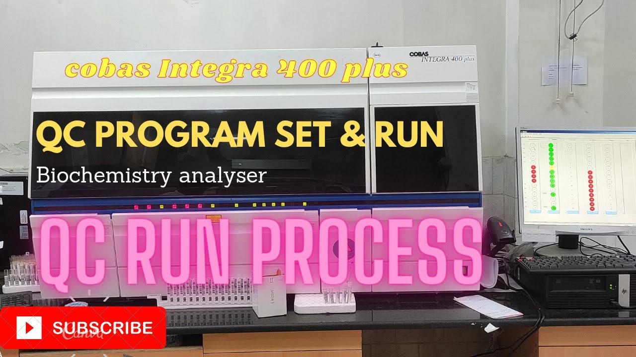 QC program set up and run in Cobas Integra 400 Plus 🔥