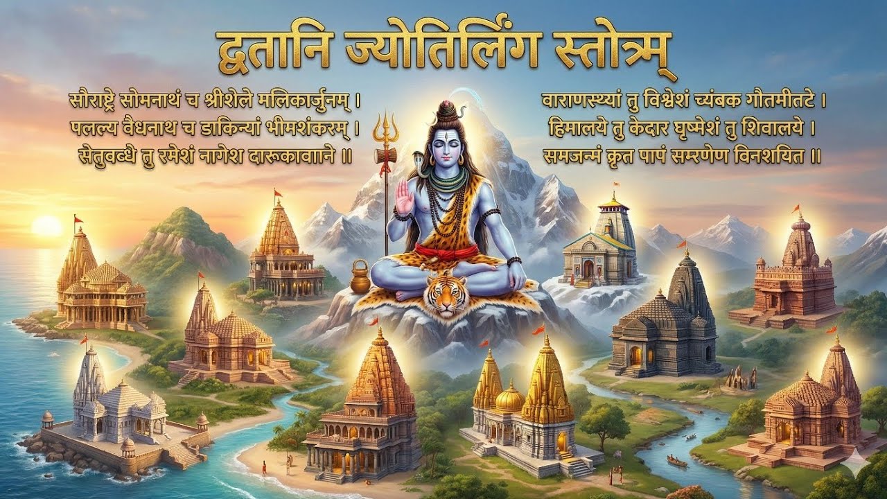 शिवरात्रि स्पेशल: द्वादश ज्योतिर्लिंग स्तोत्रम | 12 Jyotirlinga Stotram @rajoraseemant