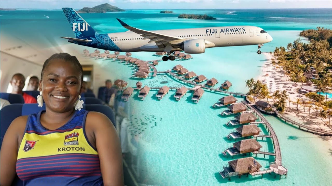 Полет на Мальдивы в Тихом океане 🇫🇯