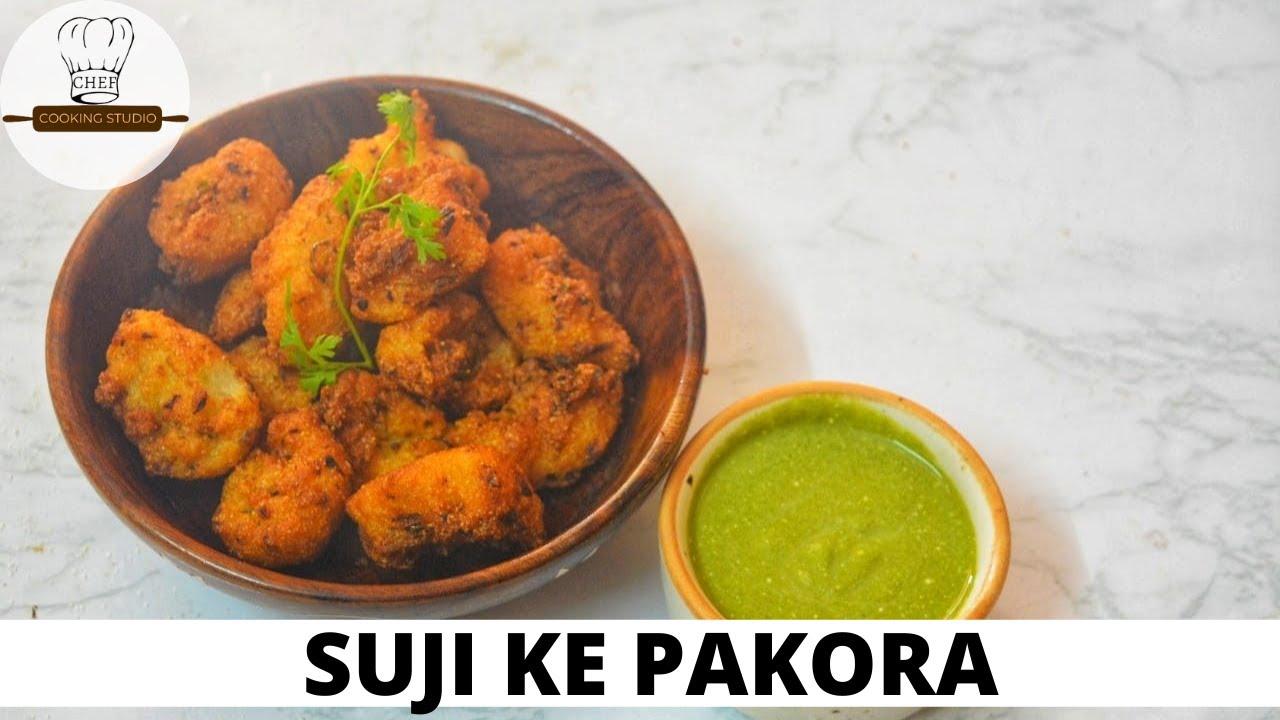 Suji Ke Pakore | Rava Pakora | Semolina Fritters|