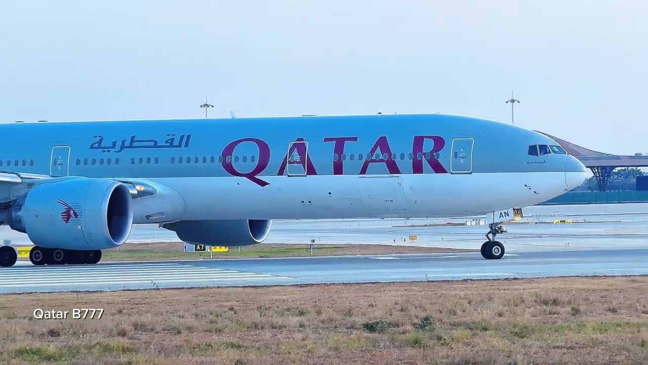 DoMNAER មើលយន្តហោះ Qatar B777 Xiamen B737 Air Cambodia A320