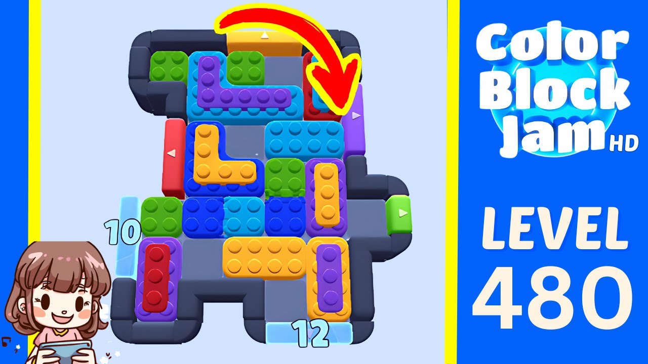 Color Block Jam Level 480 Solution Walkthrough