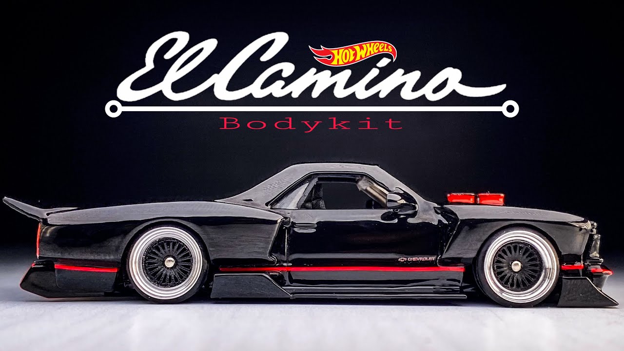 Clean beauty of Chevy El Camino wide bodykit Hot Wheels Custom