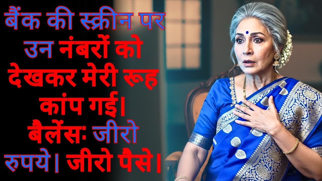 बैंक की स्क्रीन पर उन नंबरों को देखकर मेरी रूह कांप गई। बैलेंस जीरो रुपये। जीरो पैसे।