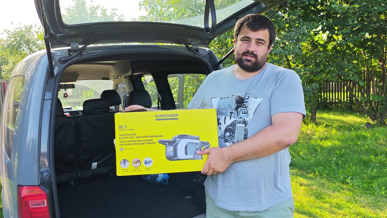 Karcher SE 3 Compact Home Испытываем новый девайс #обзор #рекомендации #химчисткаавто #моющийпылесос