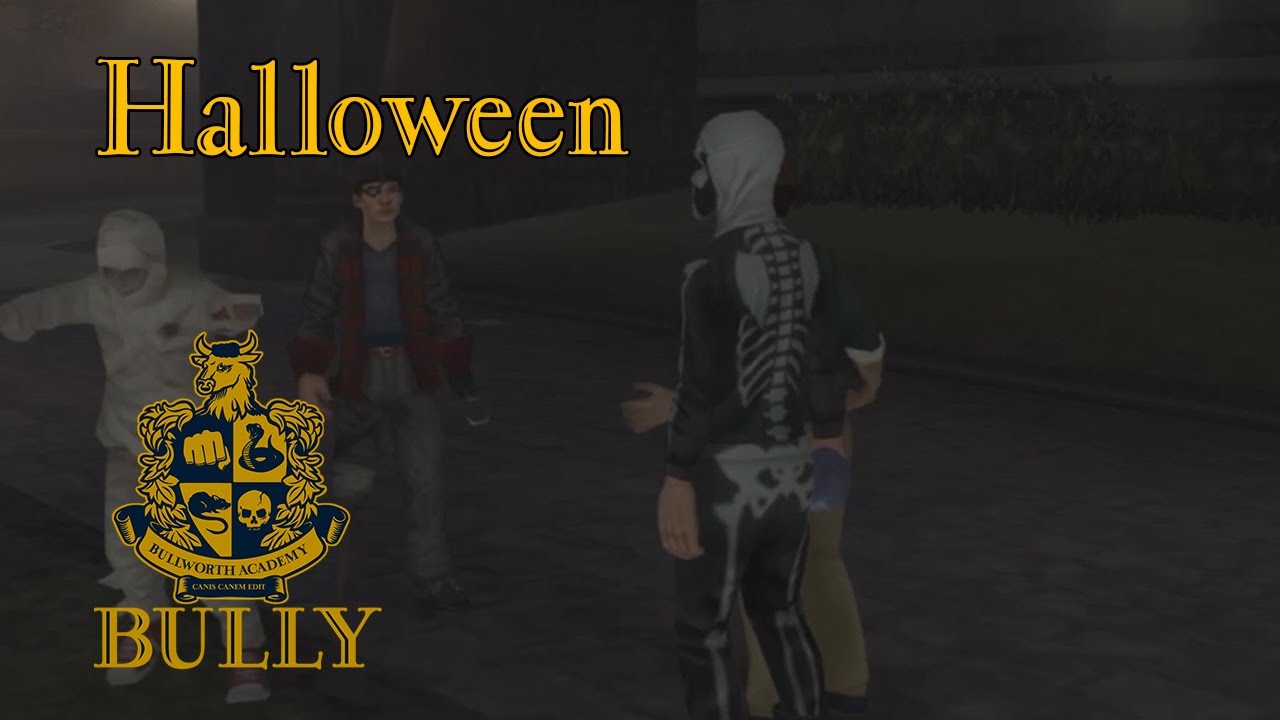 Bully PS2 - Mission: Halloween: Watch Jimmy, Gary, and Petey Prank Students in this Spooky Adventure
