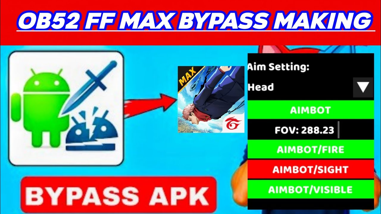 YOb52 FF MAX Bypass making video 2026 fully complete bypass SRPatch All Server working non root 