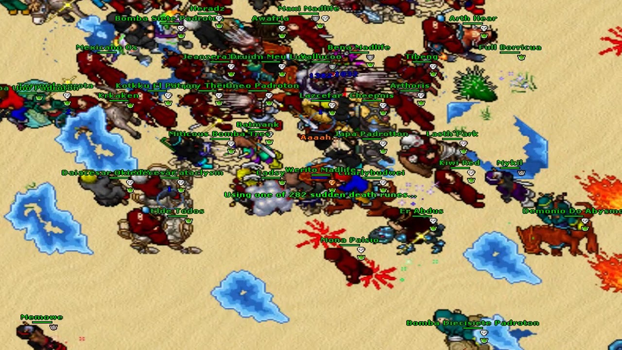 TIBIA WAR SYSTEM FIRMERA - DINASTIA DE PERRONES VS SUPREMAZIA ANKRAHMUN BATTLE