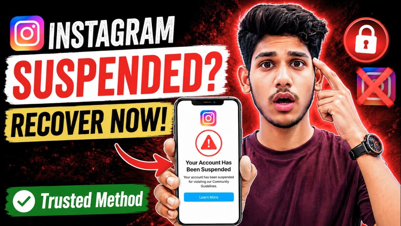 Instagram Suspended Account Recovery | How To Recover Suspended Instagram Account