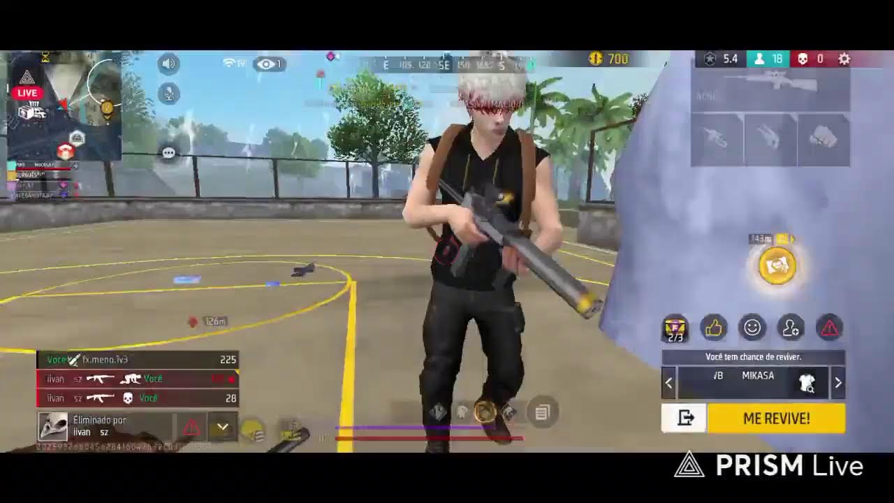 LIVE DE FREE FIRE ,SOU MUITO NOB 🤣#freefire #livestreaming 