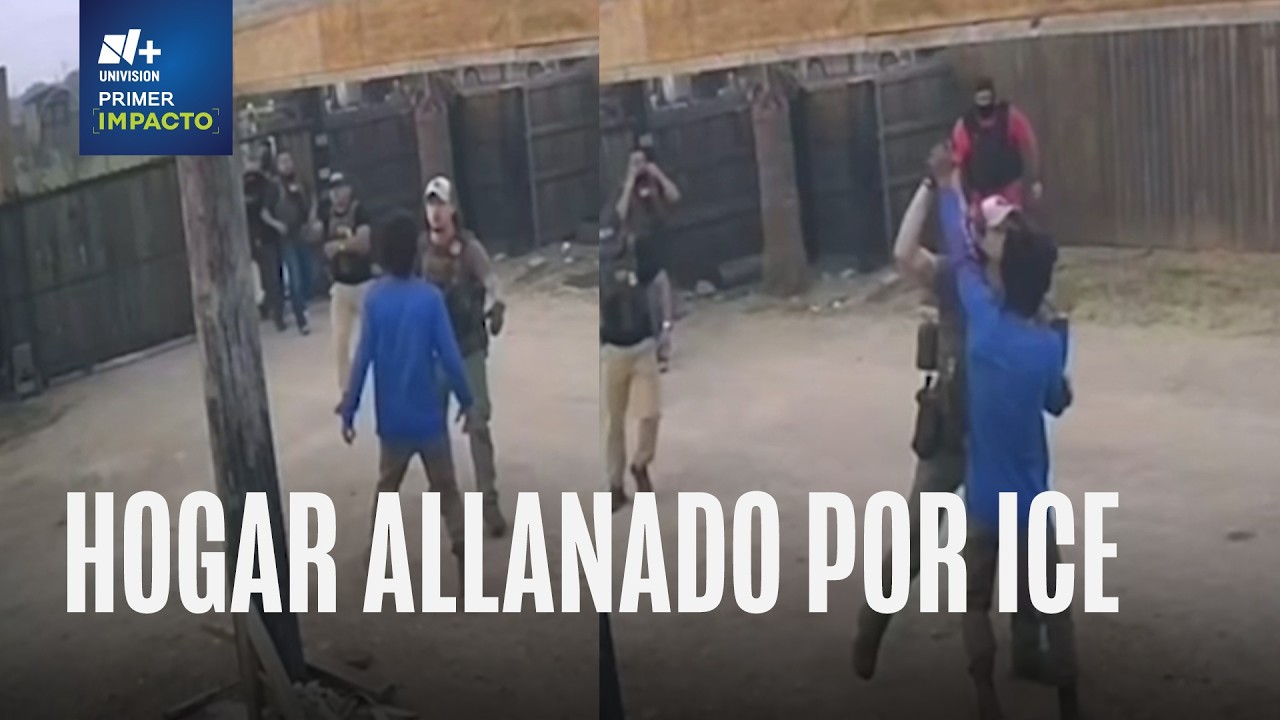 Hogar de familia hispana allanado por ICE; cámara captó violenta intrusión