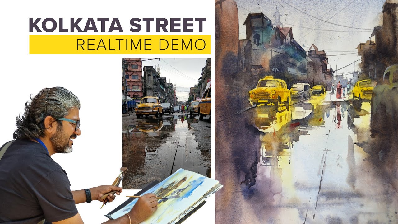 Kolkata street reflection live demo