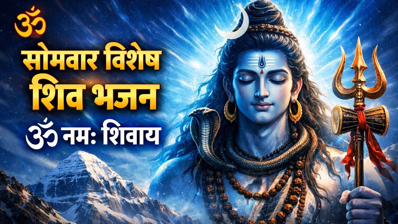 सोमवार भजन। शिवलिंग पर दूध और बेलपत्र अर्पण करें |  विशेष शिव पूजा | Om Namah Shivaya