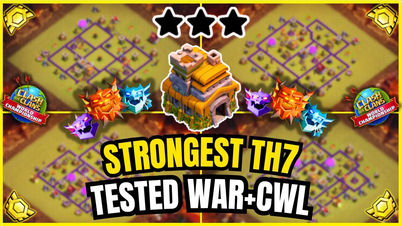 Impossible to 3★ TH7 War Base | New Design NEW META TH7 BASES ⚔️ Anti 3 Star WAR & FARMING Bases