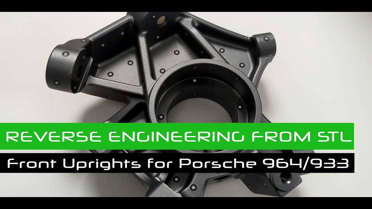 Reverse Engineering di un montante anteriore Porsche 964/993. Geomagic Design X #reverseengineering