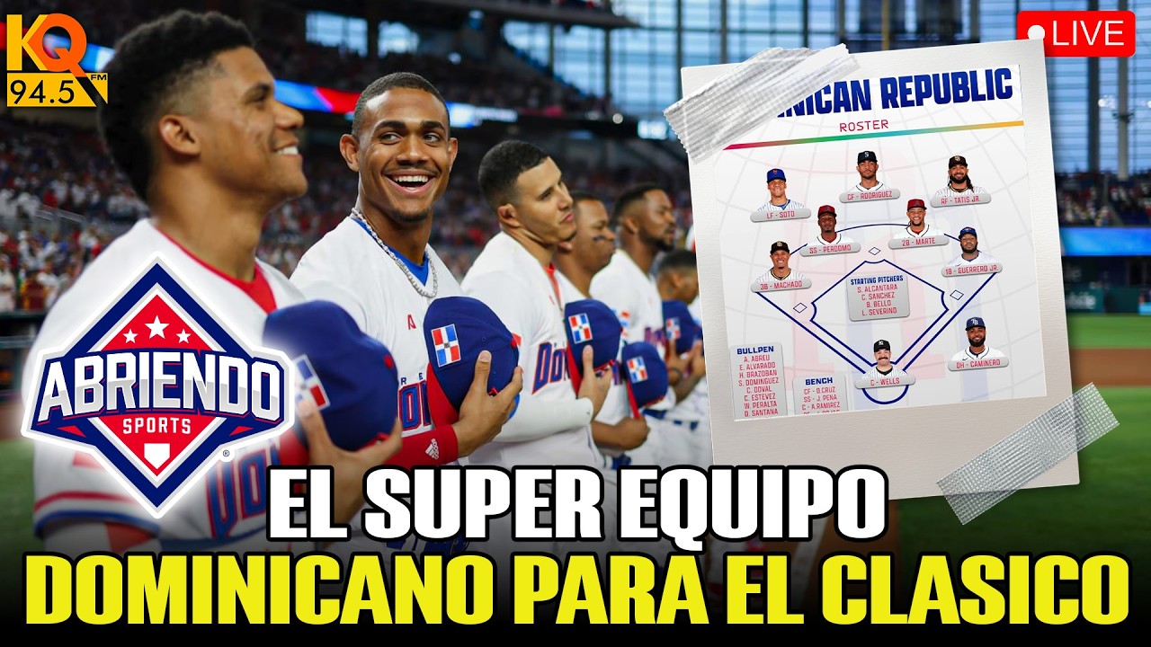 🔴EN VIVO: SE REVELA EL EQUIPO DOMINICANO PARA EL CLÁSICO MUNDIAL DE BASEBALL 🔥