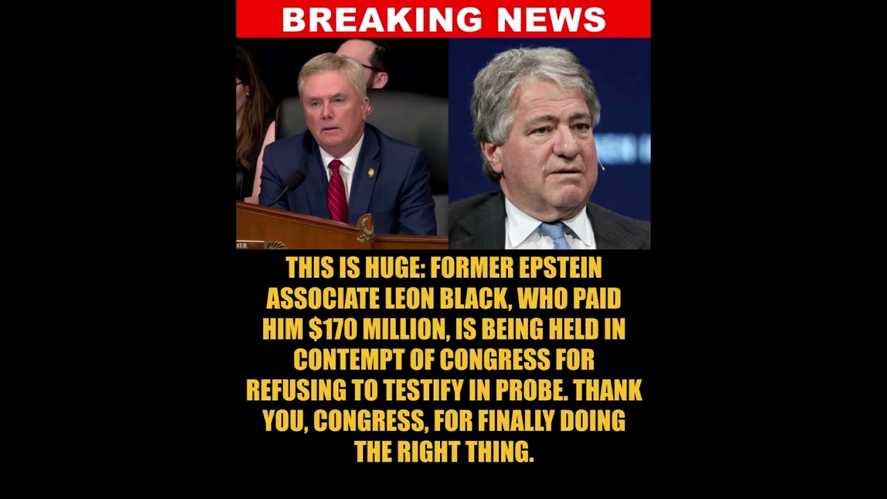 41-0 UNANIMOUS VOTE: House Oversight Holds Billionaire Leon Black in Contempt over Epstein Probe