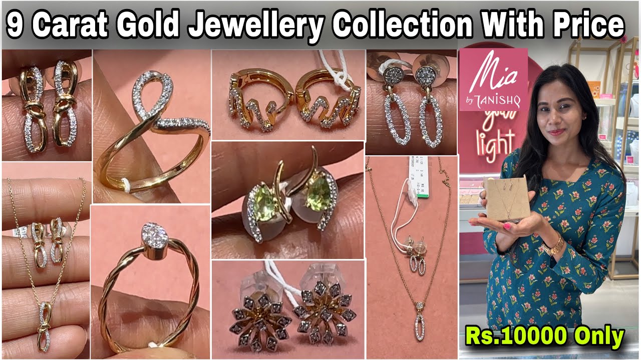 First Time 9 carat Gold Jewellery With Price Rs.10K😳MIA By Tanishq Gold Jewellery Designs With Price