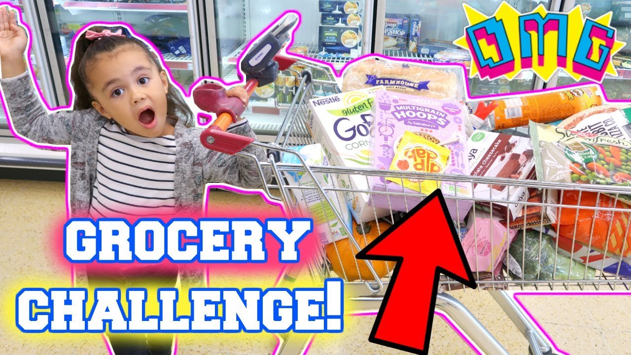 5 YEAR OLD KID GROCERY SHOPPING CHALLENGE!!!😱