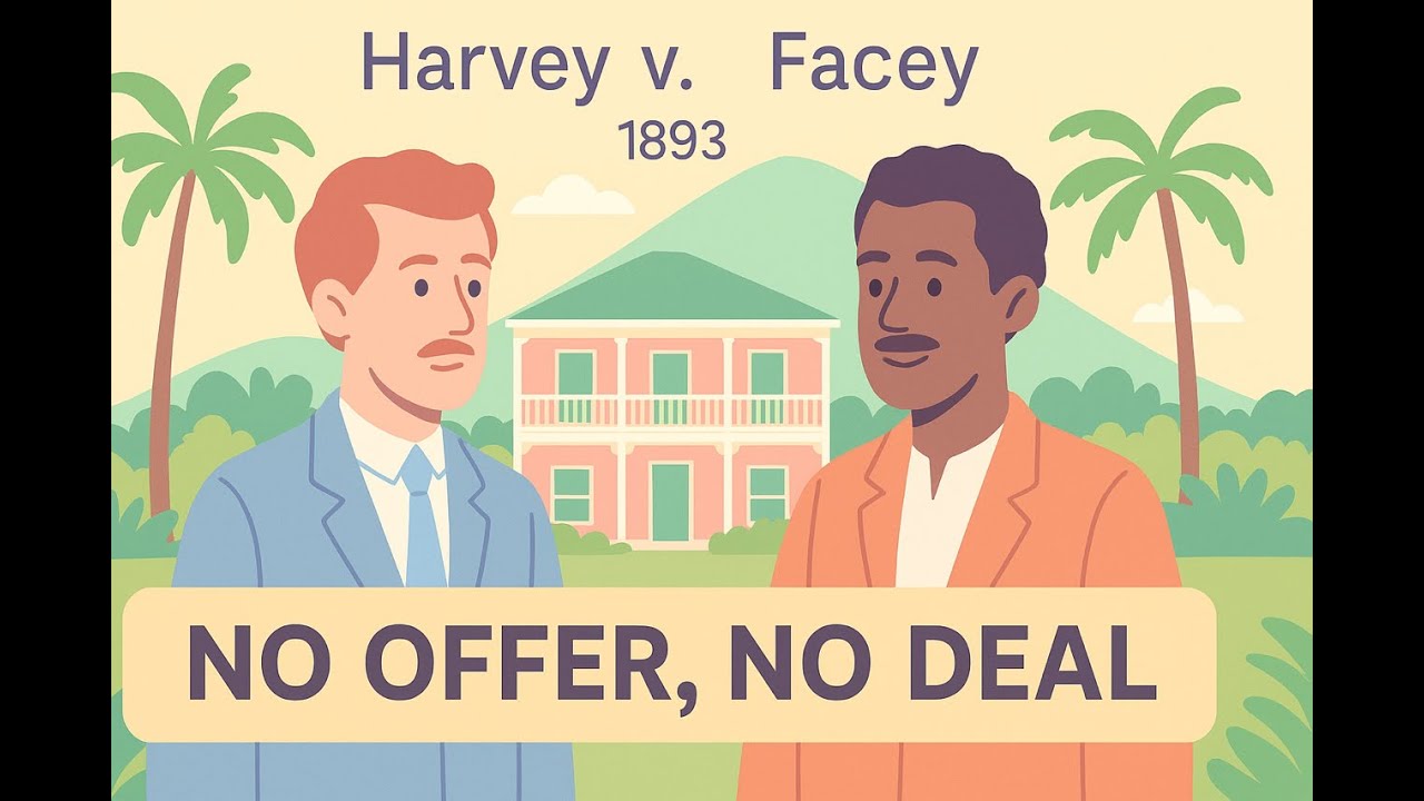 Harvey v. Facey (1893)