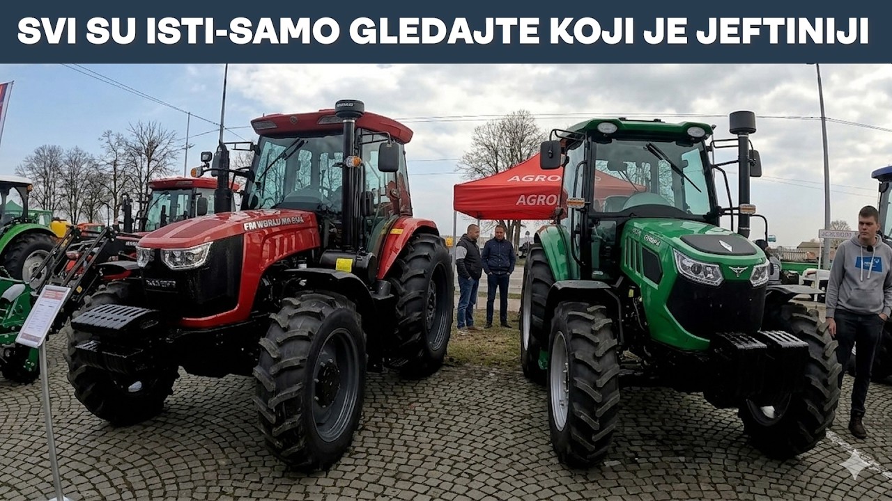 Da li su svi kineski traktori isti??? Najzanimljiviji modeli-Sajam u Šapcu 05. mart 2026. g.