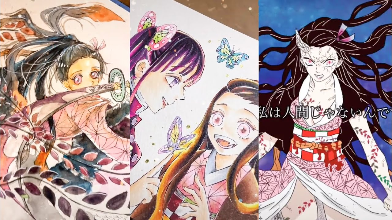 テ ィ ッ ク ト ッ ク 絵 | 鬼 滅 の 刃 イ ラ ス ト - TikTok Kimetsu no Yaiba Painting #189