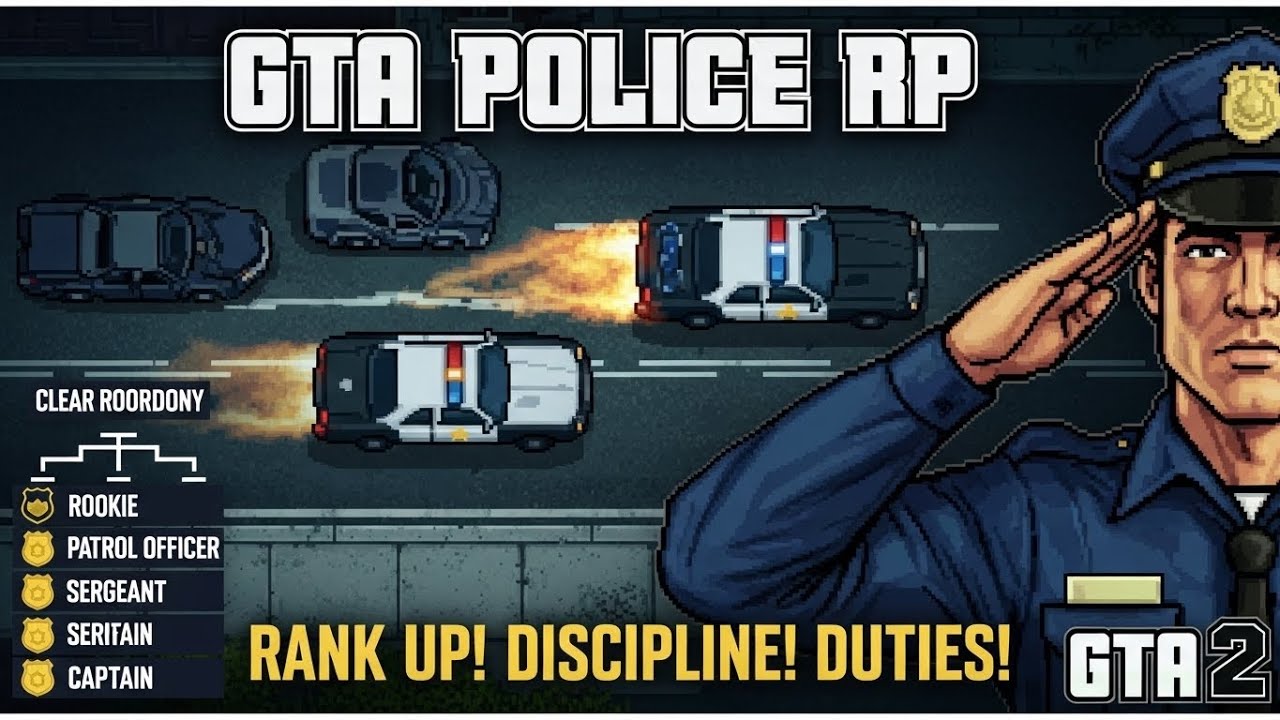 GTA POLICE ROLEPLAY WITH A CLEAR RANKING SYSTEM, DISCIPLINE, AND DUTIES