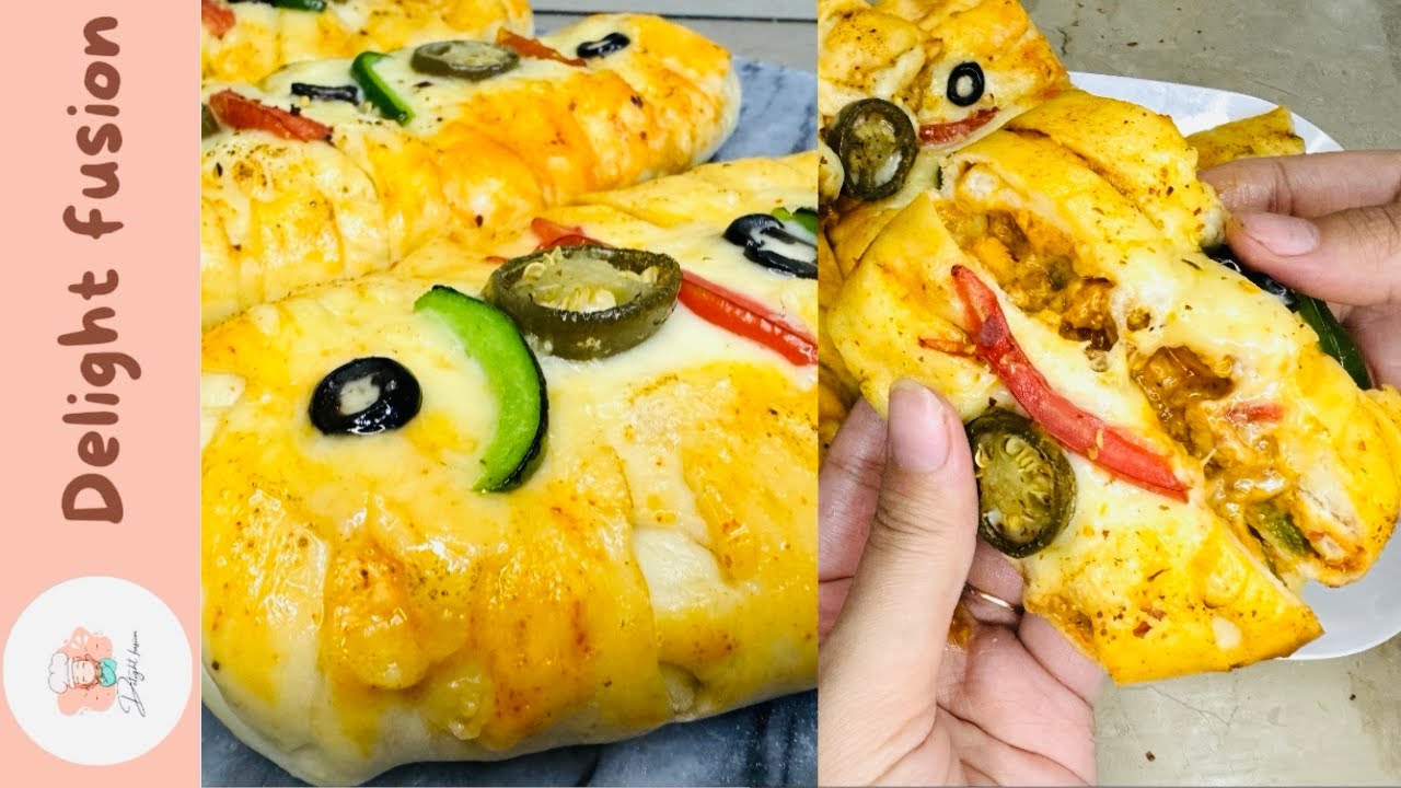 Chicken cheese bread recipe | soft and cheesy | perfect for snacks | recipe by delight fusion 😍