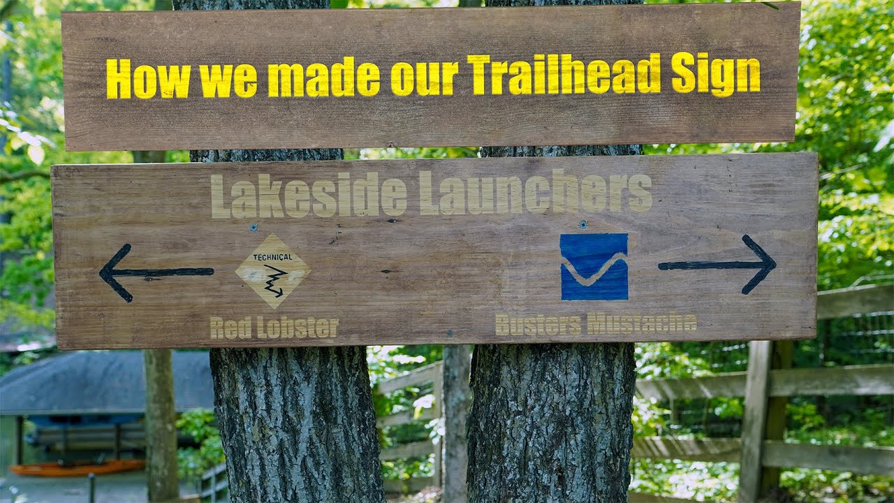 How to Make Your Trails Look Pro - Building a Trail Sign From a Random Piece of Wood.