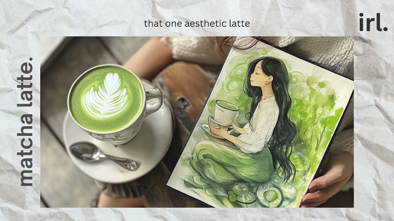 irl. matcha latte | perfect lofi for rainy days, chill, relax, work & study | aesthetic lofi