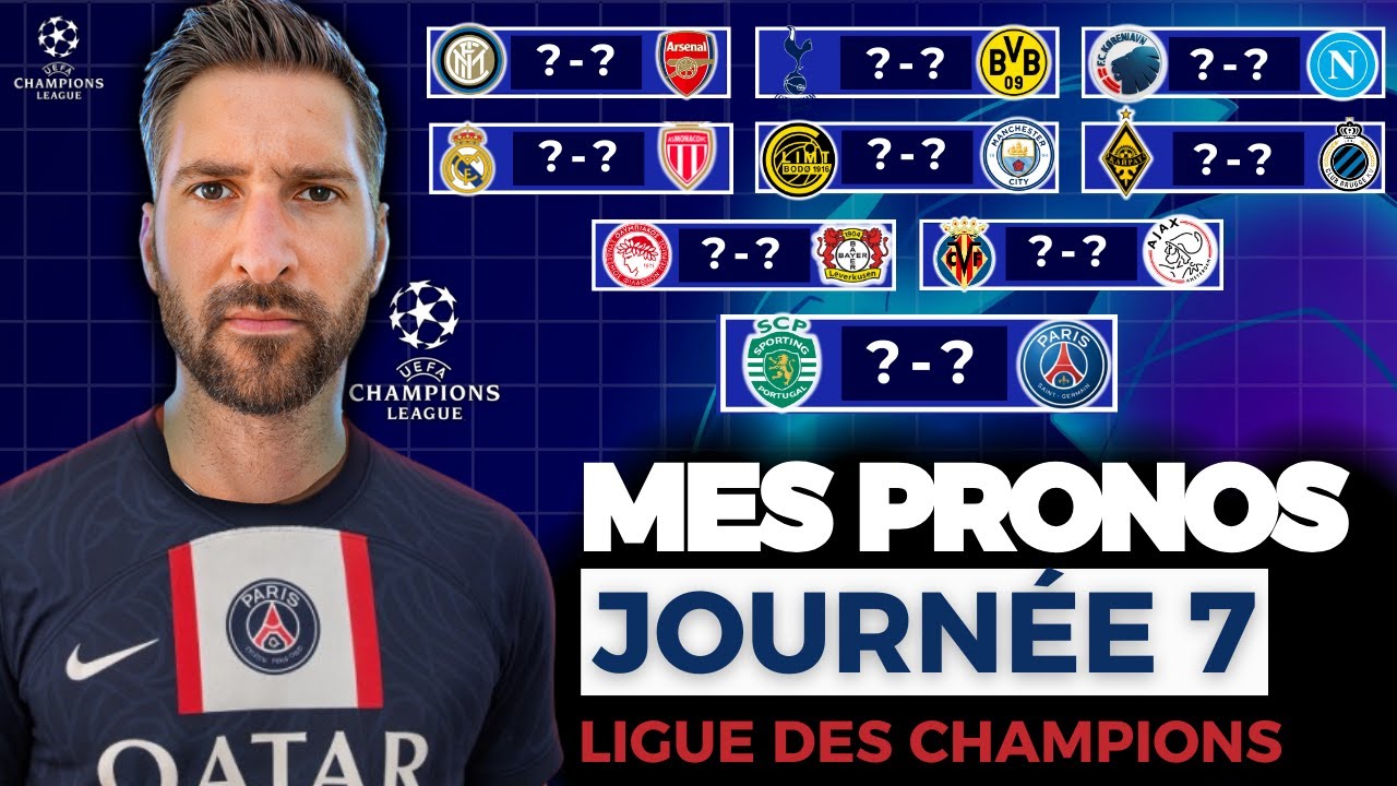 🏆 Mes pronos pour la LIGUE DES CHAMPIONS ( Real Madrid - Monaco / Sporting - Paris SG )