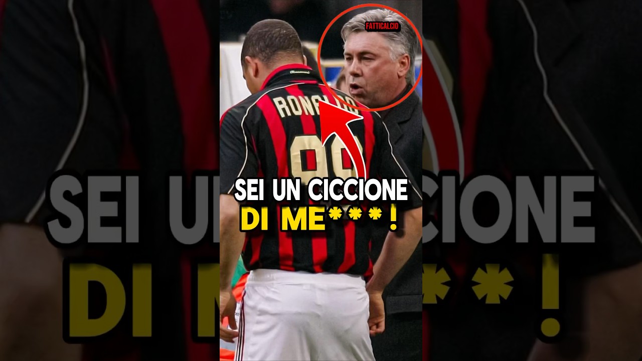 😱Ronaldo il fenomeno ha zittito Ancelotti☠️#calcio#football#sports#ronaldo#seriea#perte