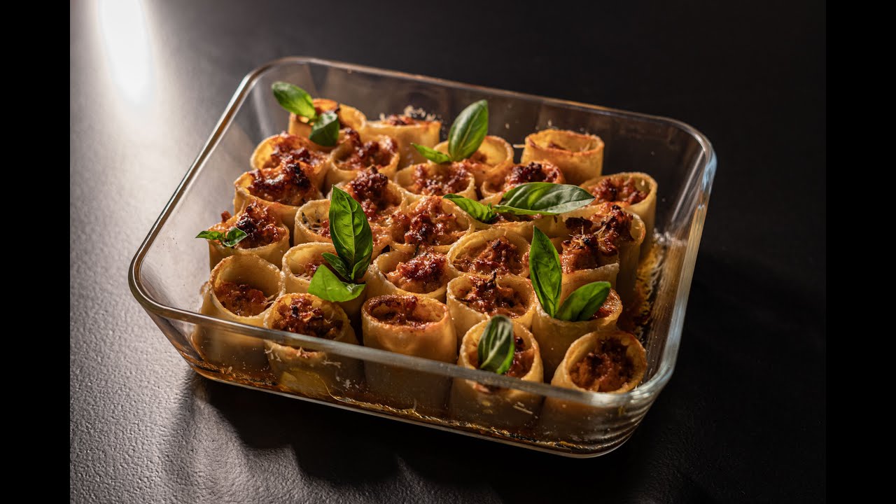 Paccheri Rellenos Crujientes con Toque Sorprendente 🍝✨