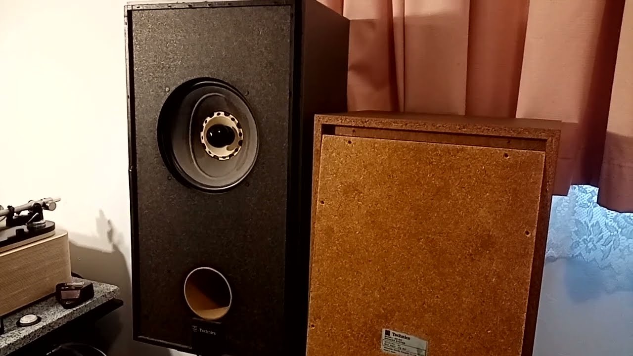 Technics SB-65 speaker, full range, modified.