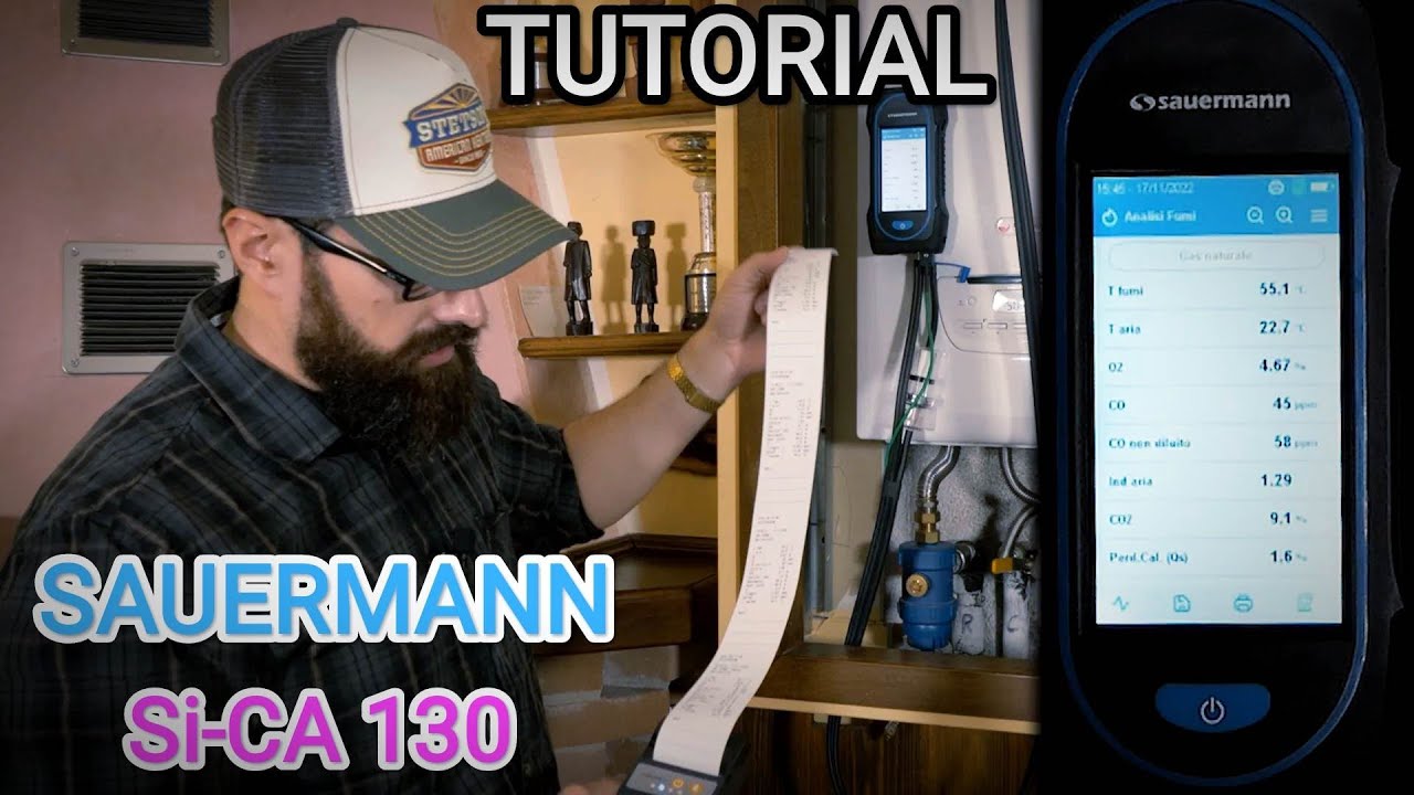TUTORIAL analizzare combustione SAUERMAN SI-CA 130