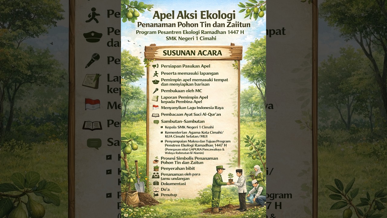 Apel Aksi Ekologi Penanaman buaah Tin dan Zaytun