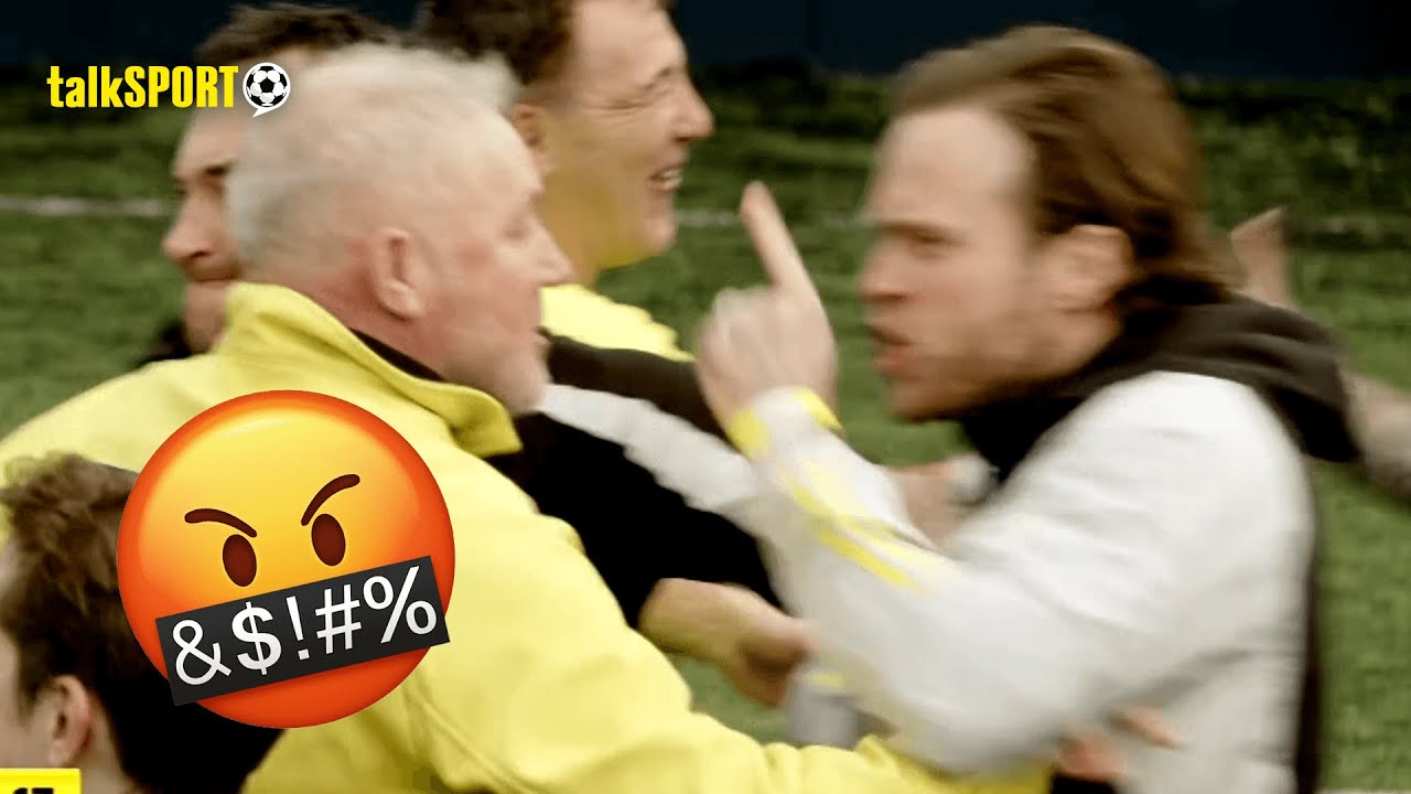 HEATED SCENES! 🔥 Ally McCoist SQUARES UP To Olly Murs At Full-Time Of The talkSPORT Trophy 🤬