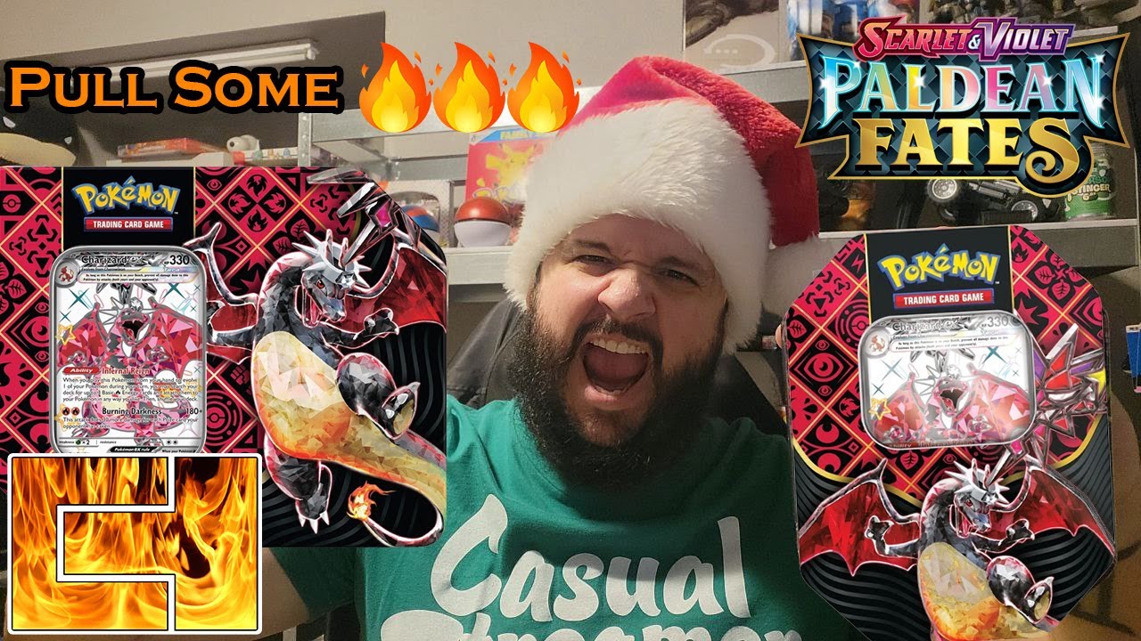 Bring The Heat Charizard! Opening 2 Charizard Paldean Fates Tins!!!