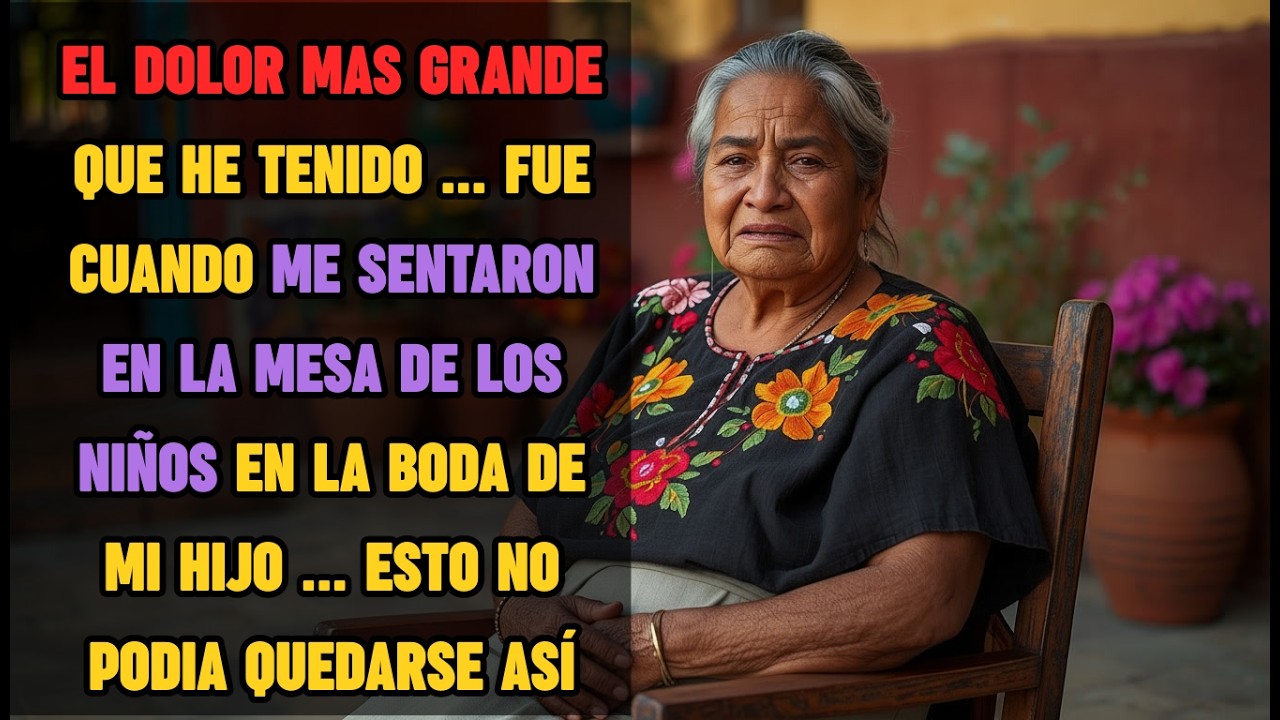 Me Sentaron En La Mesa De Los Niños En La Boda De Mi Hijo… Esa Noche Firmé Algo Que Nadie Esperaba