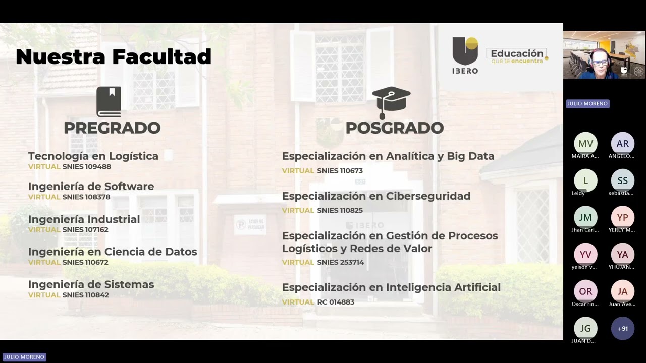Bienvenida estudiantes de Ingeniería Industrial Virtual