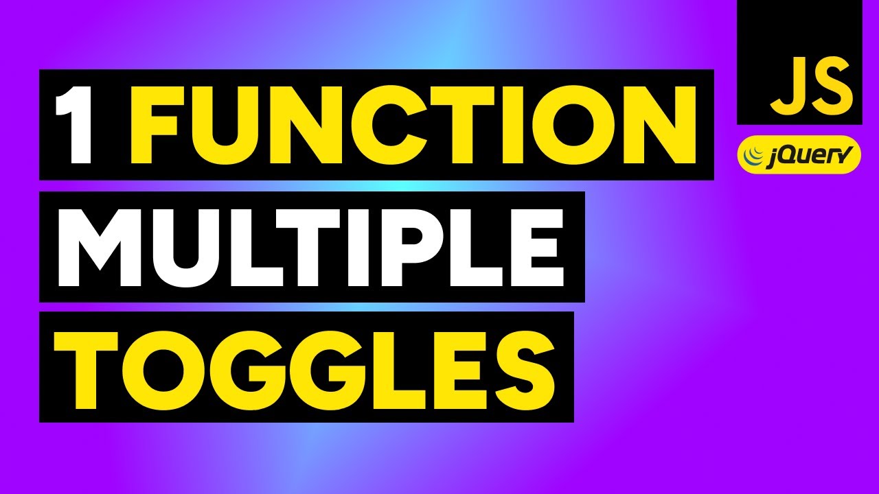 Single Function to Control Multiple Toggles in jQuery (this, closest, find, stop, execute)