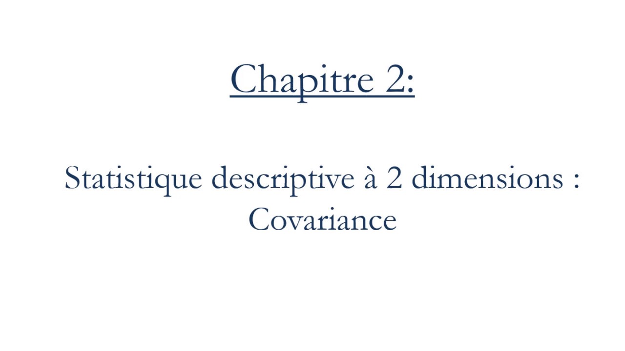 Capsule 8 - Covariance