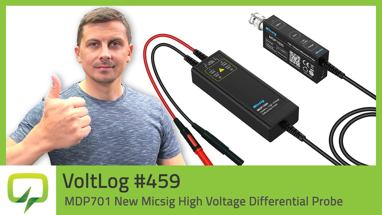 Обзор новой серии высоковольтных дифференциальных пробников MDP701 от Micsig | Voltlog #459