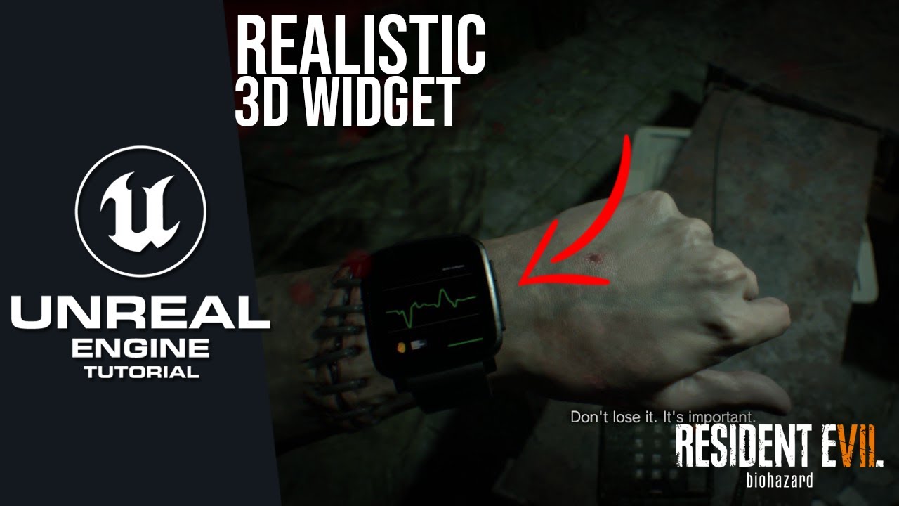 Как создать реалистичный 3D-виджет в Unreal Engine 5 | Resident Evil: Смотреть урок