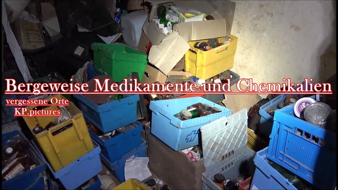 Skandal !! Bergeweise Medikamente und Chemikalien gefunden