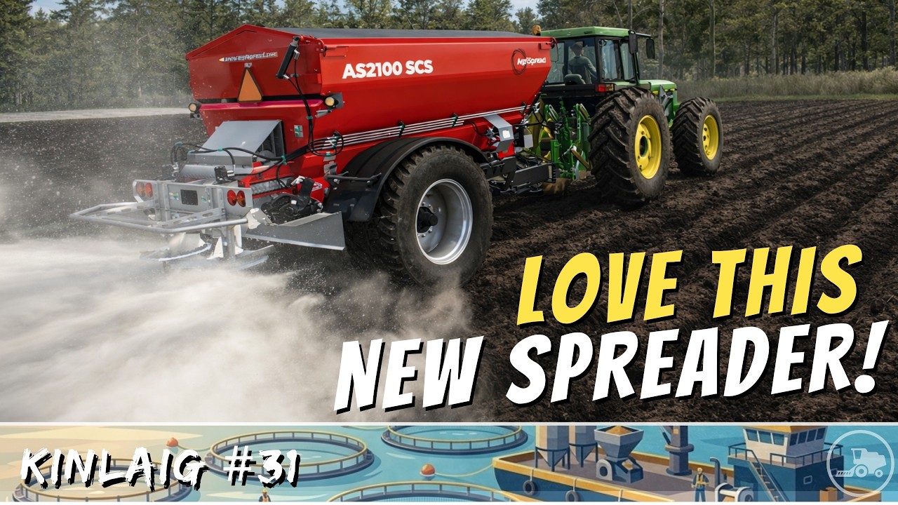 Brand new spreader! | Skyefin Aquafarm on Kinlaig - Farming Simulator 25