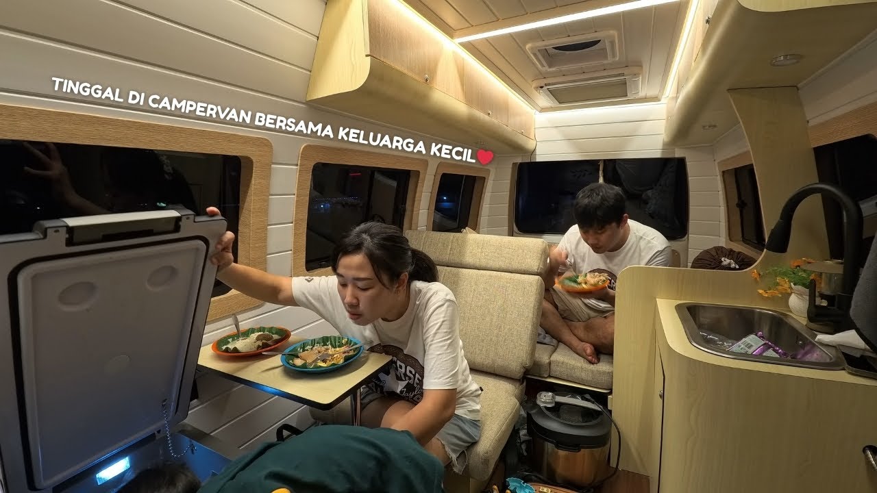 SERUNYA TINGGAL DI DALAM MOBIL SEKELUARGA, KAMI KETEMU TEMPAT YANG INDAH❤️ #campervan