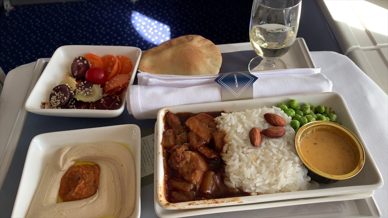 EL AL Boeing 747-458 Barcellona BCN to Tel Aviv TLV Business Class Upper Deck