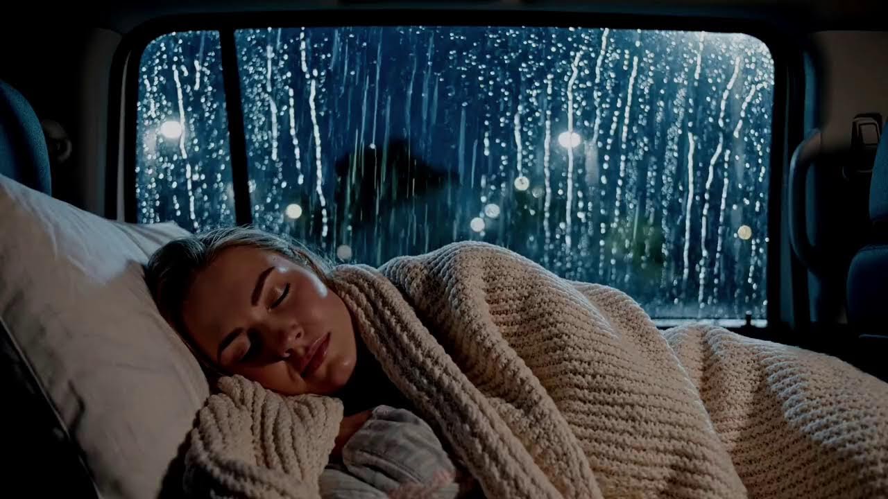🌙 Night Rain on Windshield — Pure ASMR Rain & Car Ambience for Deep Sleep (No Talking)