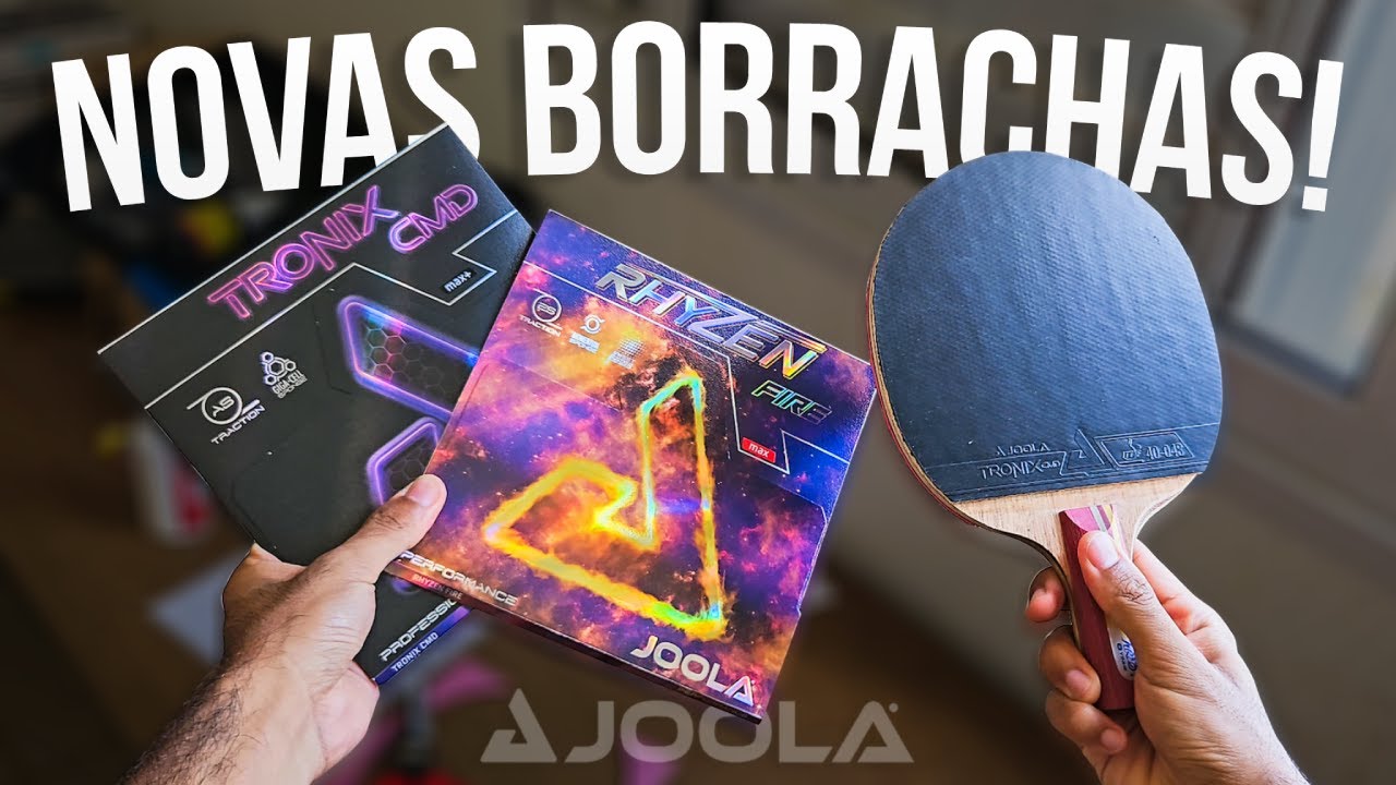 (UPGRADE🔥) MONTANDO MINHA RAQUETE COM BORRACHAS DA JOOLA!
